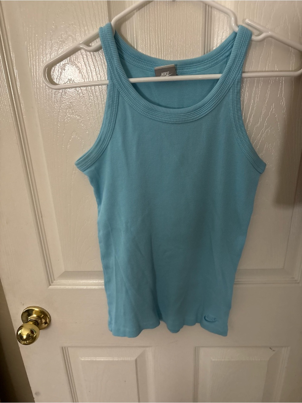 Nike Women’s Aqua Blue Ribbed Tank Top